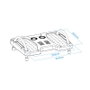 Tooq Reposapiés Ajustable en Inclinación Gris TQFR0601-G